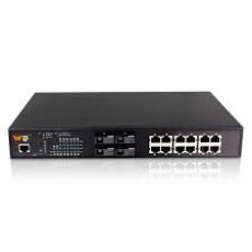 SWITCH 12 CỔNG RJ45 10/100/1000M VÀ 4 CỔNG QUANG SFP SOCKET 10/100/1000M MANAGED - YT-DS7016-4GF12GT